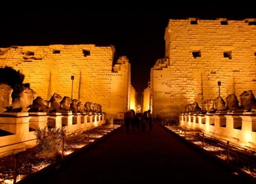 Ton- und Lichtshow Karnak Tempel