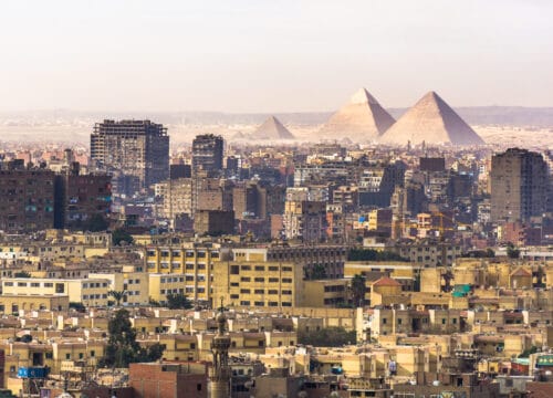 Gizeh Stadt in Ägypten