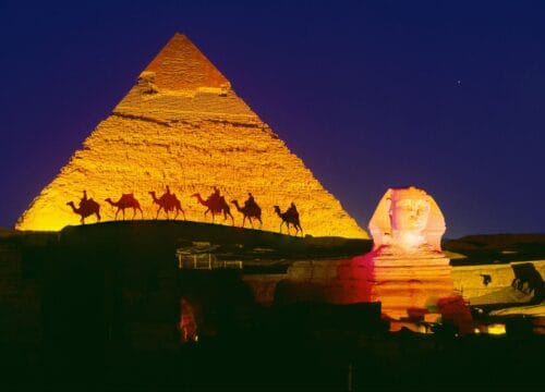 Ton- und Lichtshow Gizeh Pyramiden